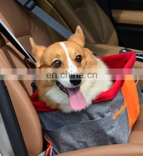 Portable Dog Car Mat Waterproof Pet Dog Car Seat Travel Pet Car Carrier Bag Seat With Safety Leash for Small Dogs Cats Puppy photo-5