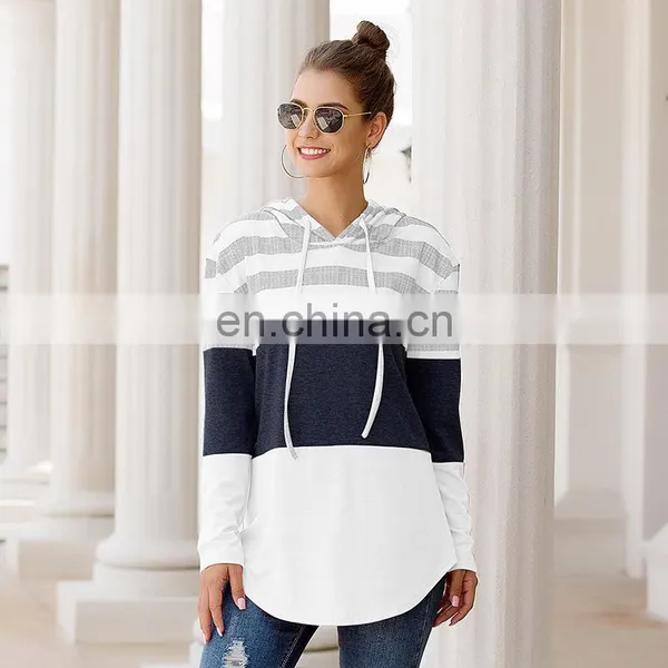 Wholesale Fashion Women Long Sleeve Dress Hooded Sweater