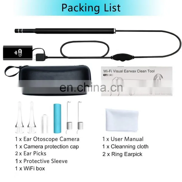 New Earwax Remover Mini Ear Cleaner With 720P HD WIFI Wireless Version for Android for I-S-O All the Cell Phone 1300K DPI HD photo-3