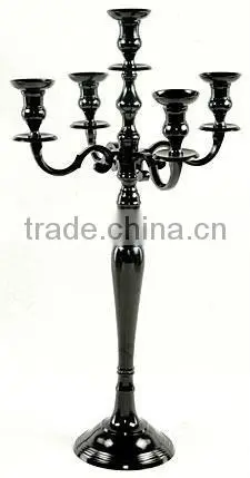 Black Brass Decorative Candelabra For Wedding And Parties photo-3