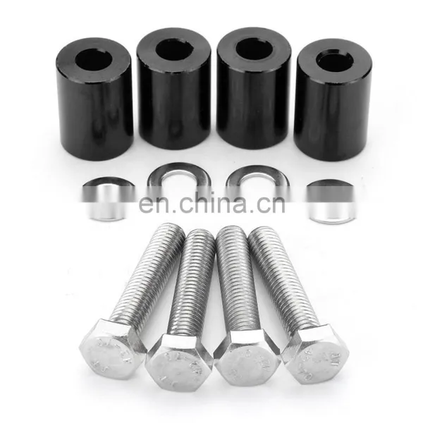 Universal Aluminum 6mm for Billet Hood Riser Kits Turbo Engine Motor Swap Spacer Riser photo-5