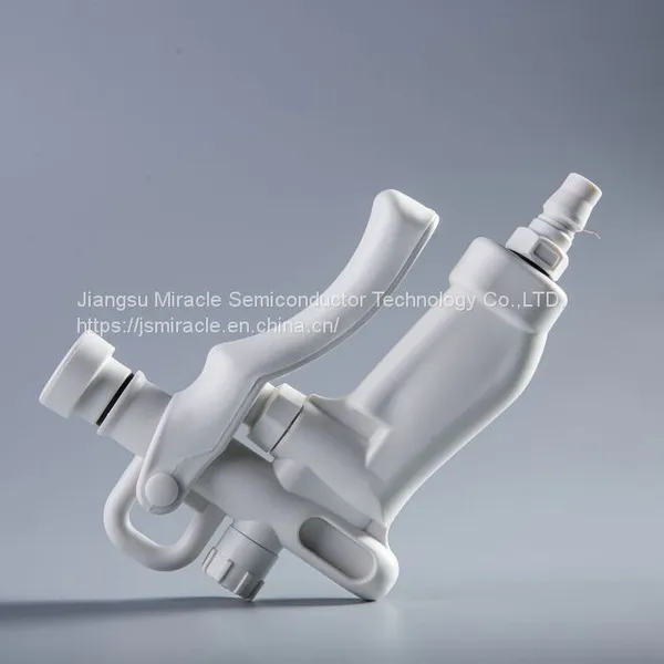 PP Air Water Spray Gun for Use in High Purity Corrosive Chemical Applications