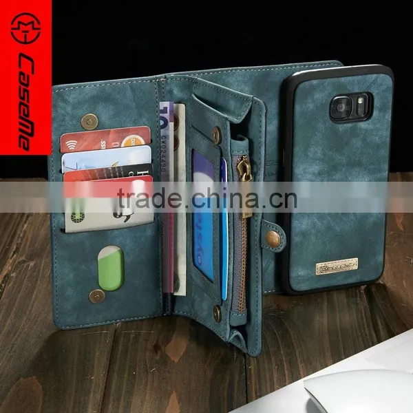 [CASEME]leather Wallet Case for Samsung S7/S7 Edge, for Samsung S7/S7 Edge Wallet, for Hot Detachable Cell Phone Wallet Case photo-3