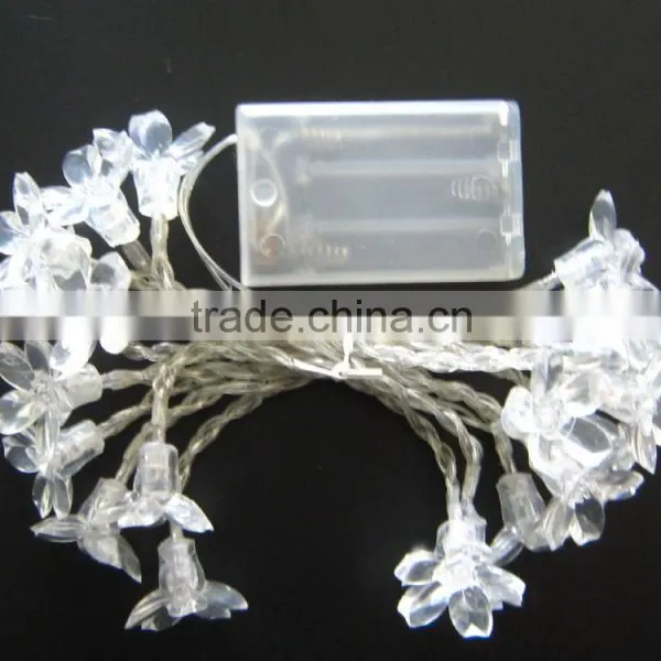 20L Led Christmas Lights Chain With Flowers Clear Wire 2015 New Design Strip Lights photo-2