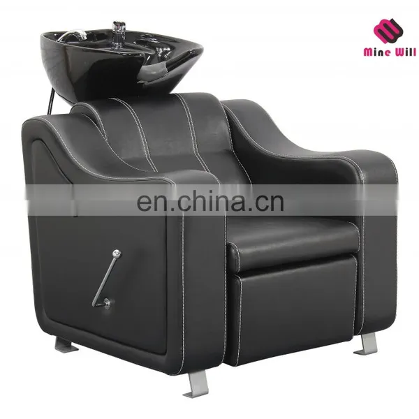 Cheaper Shampoo Chair in Stock Hair Washing Chair Bed Salon Unit photo-2