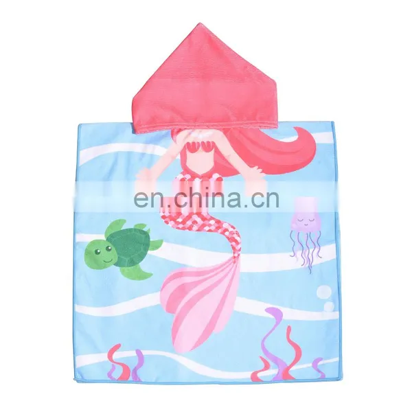 Hot-sale New Custom Cartoon Animal Bath Robe Kids Girl Towels Cotton Bath Towels photo-2