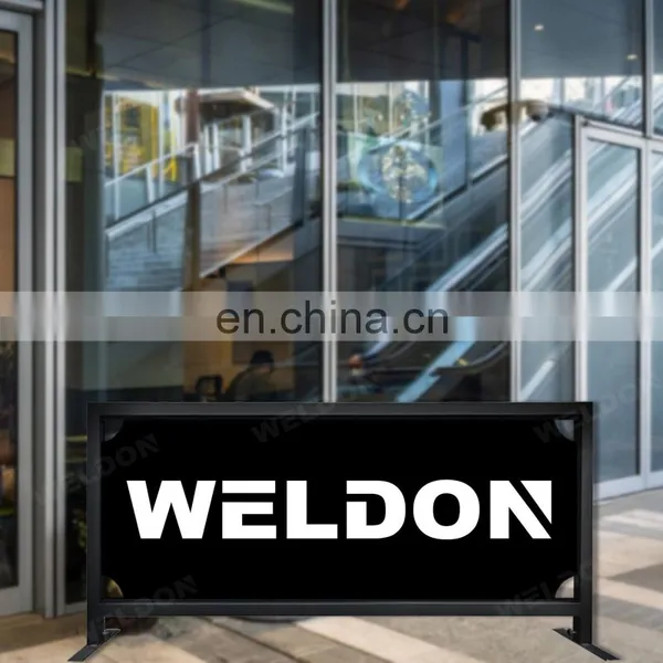 For Advertising Banner Custom Custom Portable Safety Road Barricade Fence Traffic Metal Crowd Control Barrier photo-2