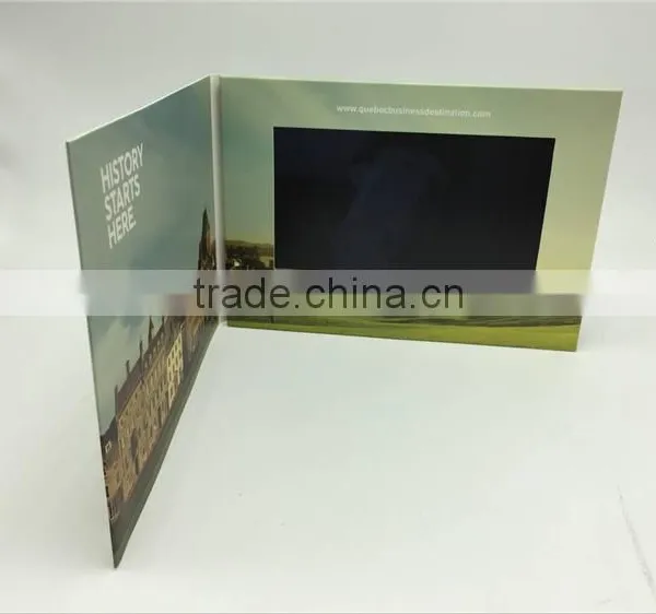 2016 Newest Invitation Video Brochure Card/ Lcd Video Greeting Card Oem, Promotion Digital Lcd Video Business Card photo-2
