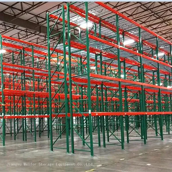American Type Industrial Warehouse Storage Heavy Duty Teardrop Pallet Racking photo-5