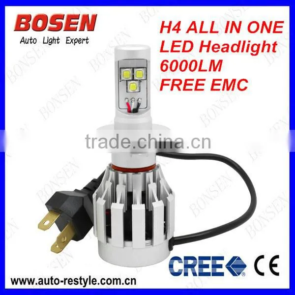 2014 супер новый cree 6000lm 60 Вт высокоэнергетический светодиодный автомобильный фонарь H4 ближний/дальний свет H7 H8 H11 P13 H16 PSX26 9005 9006 9007 HB3 HB4 HB5
