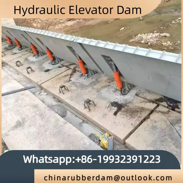 Waterproof and tight water conservancy engineering, horizontal landscape steel dam, hydraulic automatic lifting dam, hydraulic elevator dam