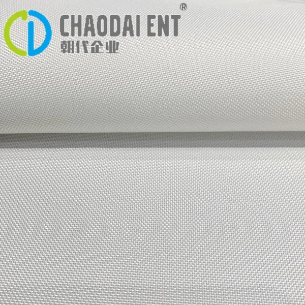GRS FDY Woven PU Coated 600D 100%RPET Recycled Polyester Oxford Fabric for Outdoor Tent Bags photo-2