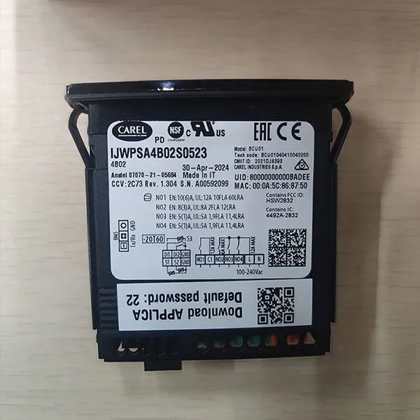 Carel Controller IJWPSA4B02S0523 Replaces the Original IR33 Series Thermostat.