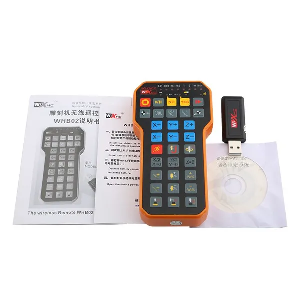 NC Studio USB Wireless Remote Control Handle XHC WHB02 DSP Control Handle CNC Router Engraving And Cutting Machine photo-5