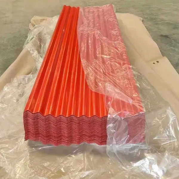 Facade Wall Color Coated Steel Sheets Corrugated Metal Roofing Sheets PPGI Galvanized Board photo-2