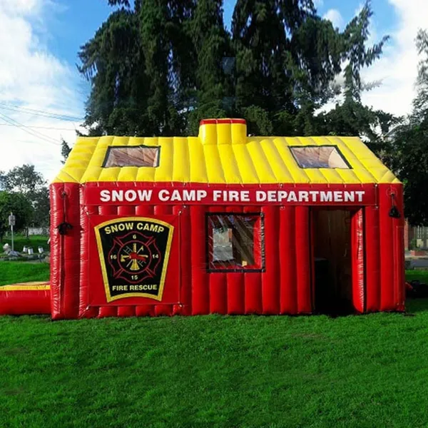 Inflatable Fire Escape Training Tent for School Safety Education and Emergency Drills