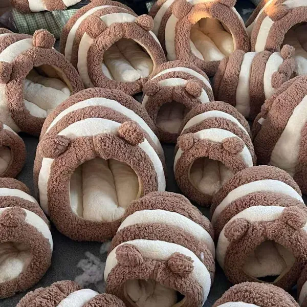 Four-Season Pumpkin-Shaped Cat Bed - Wholesale Pet Sleep Tent photo-5