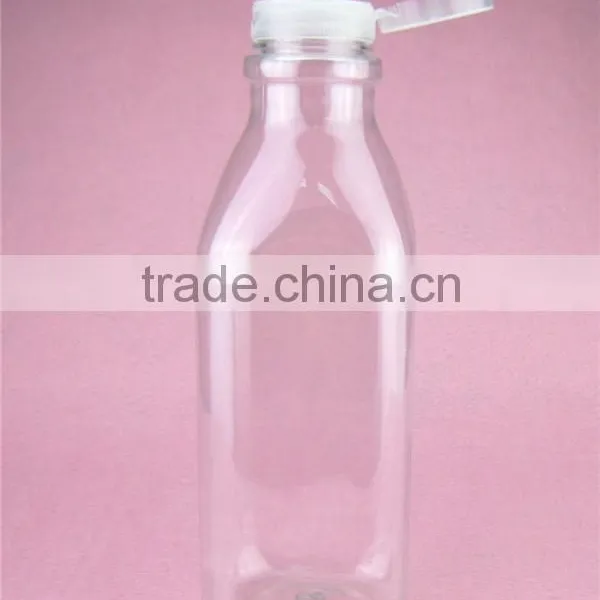 27oz 780ml Clear Square Food Grade Plastic Pet Milk Bottle for Sale photo-5