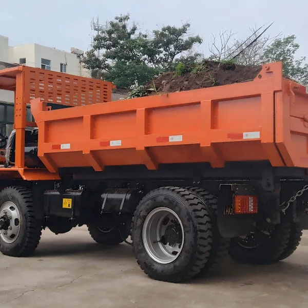 12-Ton Double Hydraulic Jack Self-Tipping Underground Mine Roadway Ore Transport Vehicle photo-4