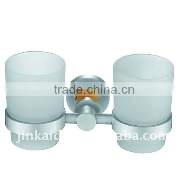 Aluminum bathroom accessory Double Tumbler Holder L0101-2