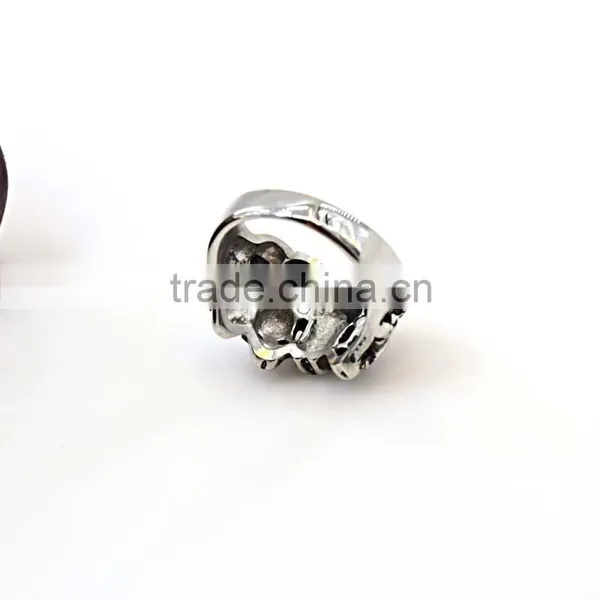 Gift Items Black Stone Ring Designs for Men Skull Rings for Men photo-4