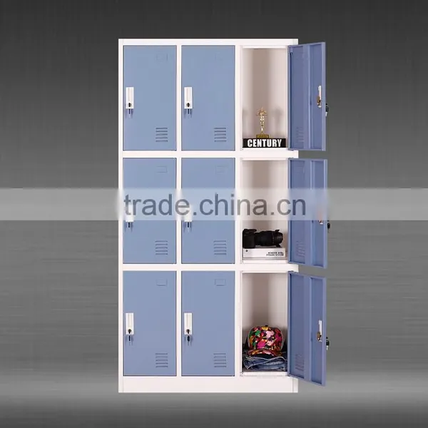 Factory Price Gym Locker Metal Storage Cabinet 9 Door Locker photo-6