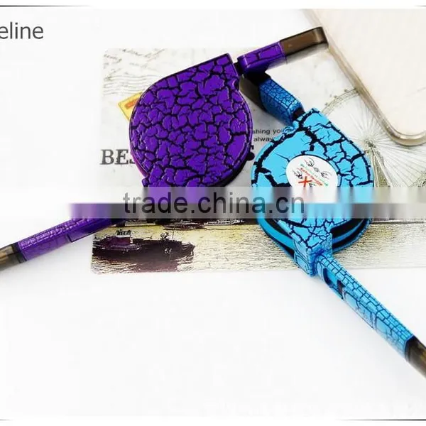 New Premium Flexible Real Leather Usb Data Cable 2 in 1 photo-2