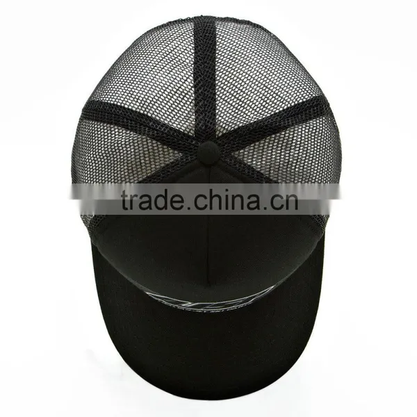 Custom Short Bill Foam Plain Cheap Flat Brim Sublimation 5 Panel Trucker Cap Mesh Hat Design Your Own Trucker Cap Wholesale Quality Choice photo-5