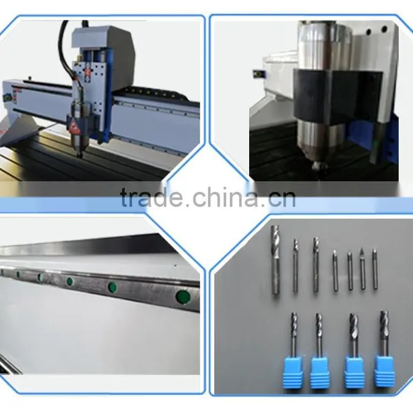 3.2KW Water Cooling Spindel Acrylic , MDF , PVC , Advertising CNC Router Machine Price photo-2
