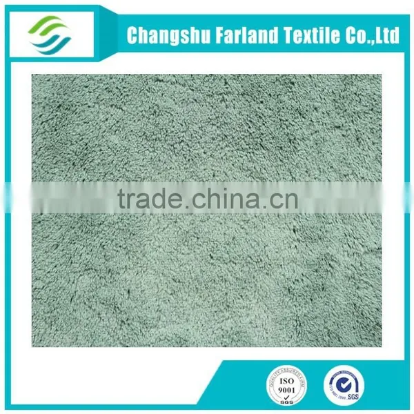 Solid Plush Polyester Fabric Plush Textile photo-3