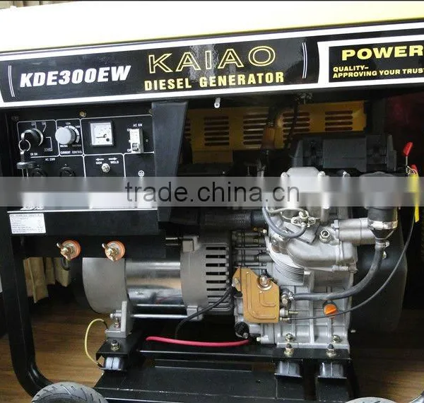 KDE300EW/AC Single Phase 3KW/DC 300A Double Use Diesel Welder Generator (KAIAO POWER) Quality Choice