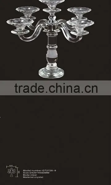 Table Top Clear Crystal Candle Holder Centerpieces&crystal Wedding Decoration