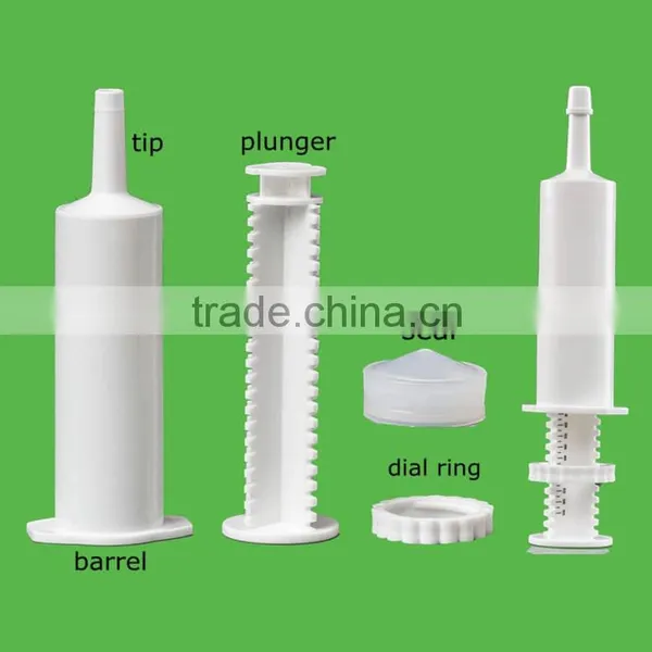 60cc Oral Paste Veterinary Syringes Manufacturer ( Cindy@fudaplastic.com)