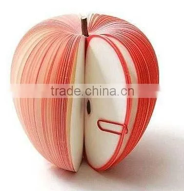 Red Apple Notepad/Fruit Funny Memo Pad/Scratch Pad