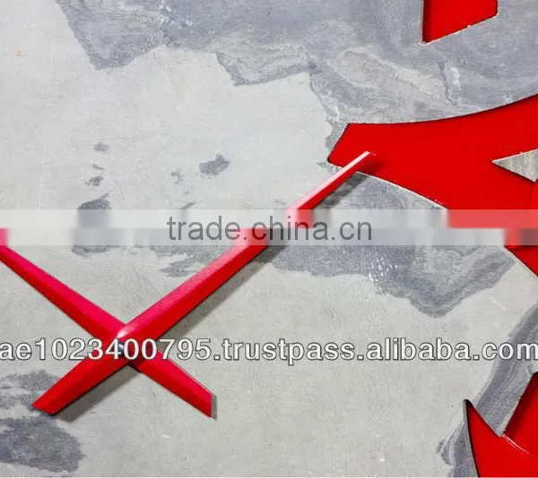 2014 Wall Clock, Unique Clock, Handmade Decorative Wall Clock With Stone Veneer and Acrylic Numbers photo-2