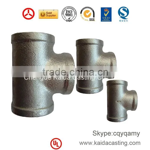 Hebei G.I Malleable Cast Iron Pipe Fitting Tee