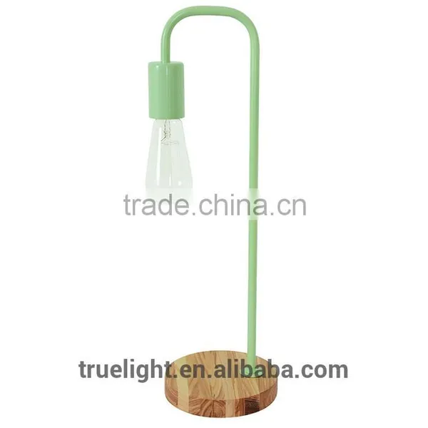 Hot Saled Metal E27*1 Table Lamp,wooden Single Desk Lamp photo-5