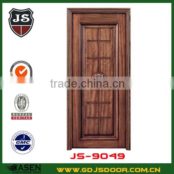 China Sound-proof Swing Security Front Wooden Door in Guangzhou With 100% Solid Wood photo-2