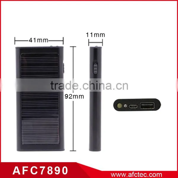 Hot Selling With Small Capacity 1200mAh Metal Led Light Solar Energy Mini Power Bank photo-6