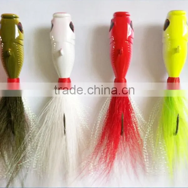 High Quality CFF002 Bucktail Jig Head Lead Head Fishing Skirt With Hook FOR FISHING IN STOCK photo-3
