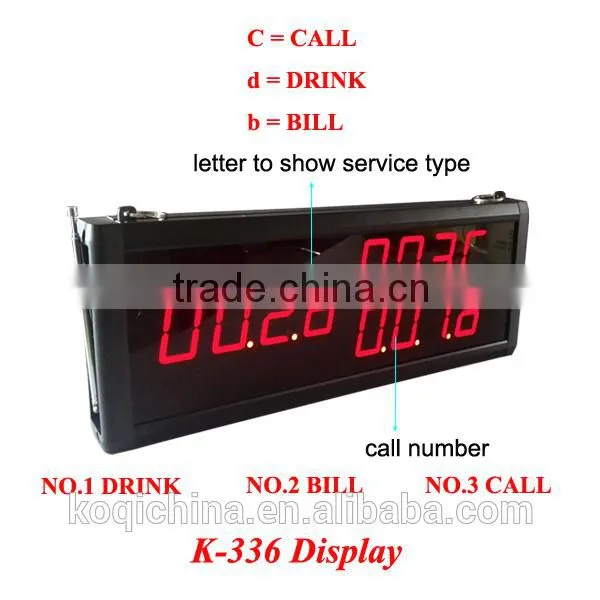 Kitchen Call Waiter System CE Passed 433mhz Restaurant Call System Digital Electronic Restaurant Wireless Sound System photo-4