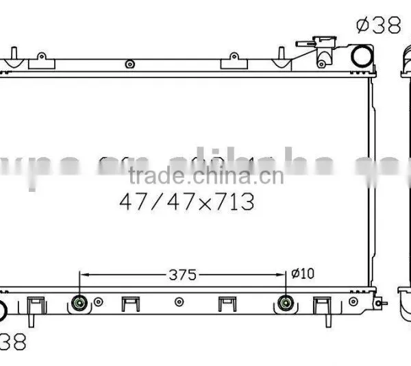 Auto Radiator(suitable For: Forester 02- DPI: 2674 AT)