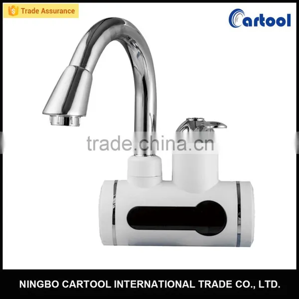 Kitchen LED Red Digital Display Fast Heating Electric Faucet Water Heater Taps photo-3