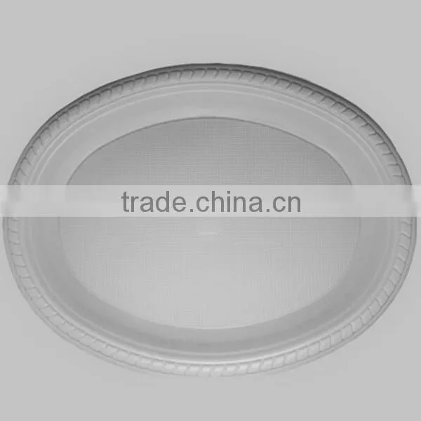 10'' White Thick Plastic Plate photo-6