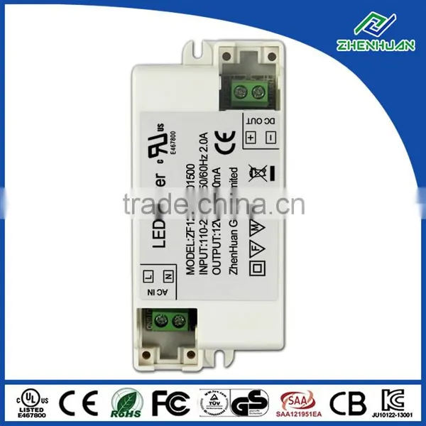 High Efficiency 18W Led Power Transformer 12V 1.5A es Led Driver With CE UL photo-5