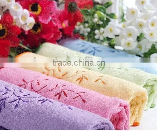 Hot Sales Cotton Velour Bamboo Fibre Embroidery Design Fancy Hand Towels photo-2