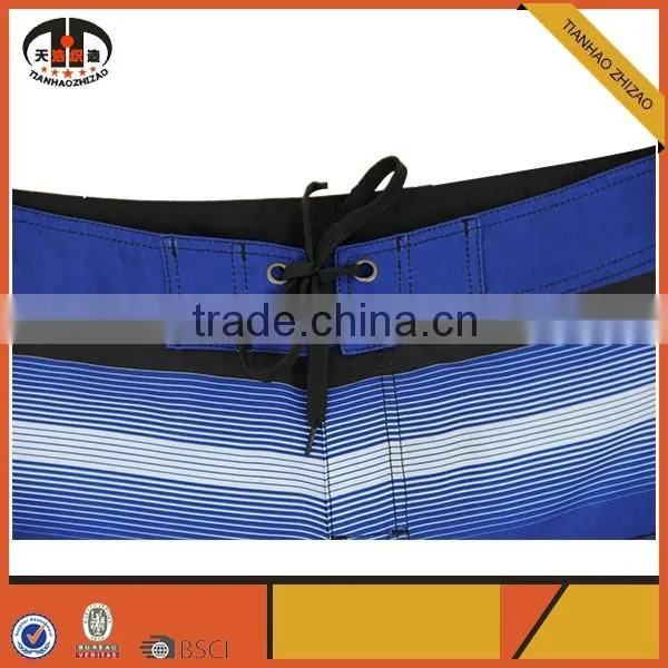 Mens Polyester Board Shorts With Colorful Stripe photo-3
