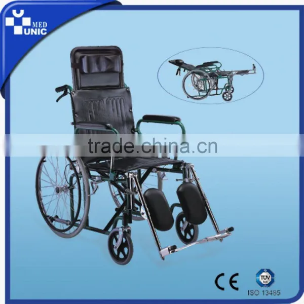 High Quality Chromed Steel Manual Wheelchair photo-2