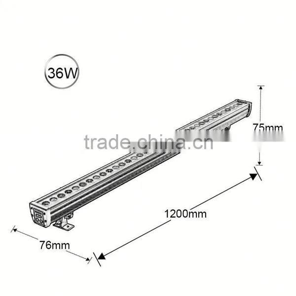 12W Outdoor RGB Linear LED Wall Washing Light With DMX Control photo-2
