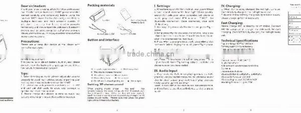 2015 New Product X07 Bluetooth V4.0 50MM 5W*2 Music Mini Speaker Manual For Samsung Galaxy S3 photo-2